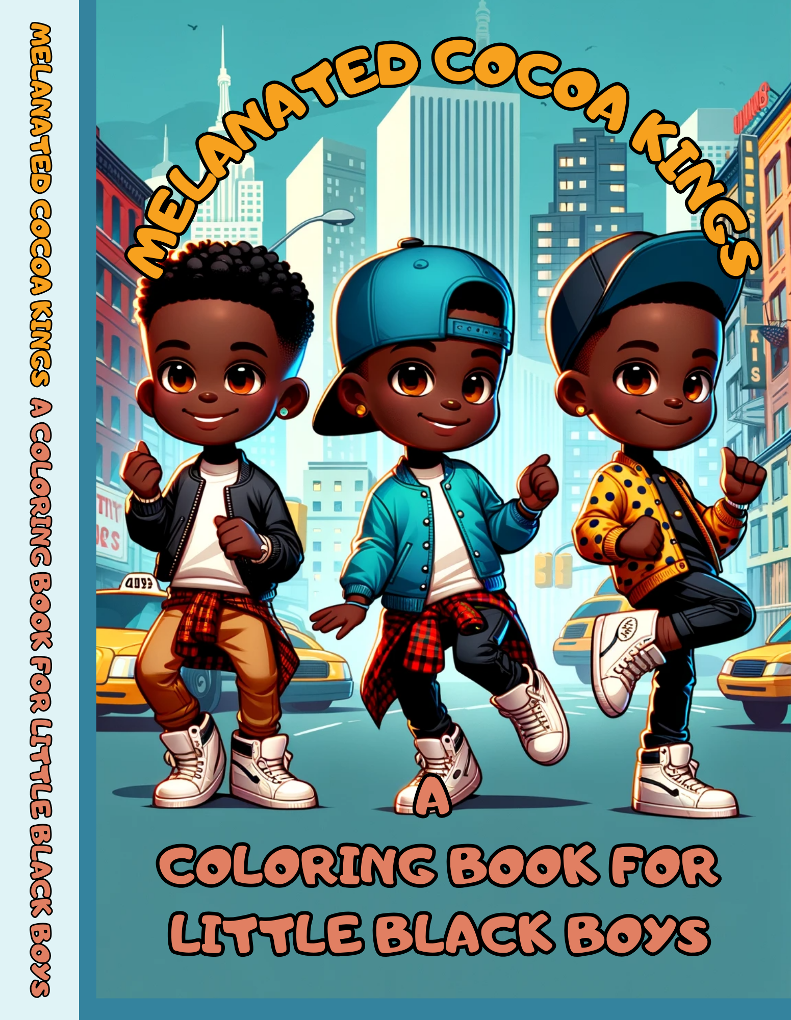 Melanated Cocoa Kings A Coloring Book For Little Black Boys