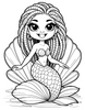 Cute Coral Cuties A Melanated Cocoa Cuties Coloring Book For Black Girls