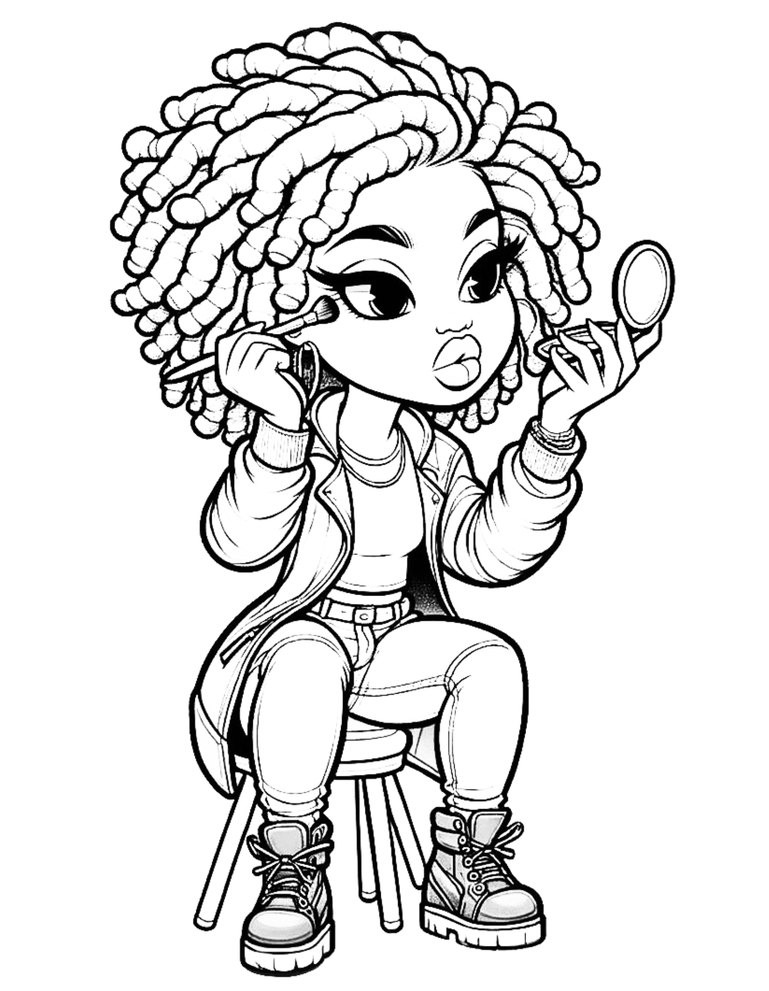 Shades Of Sassiness A Melanated Cocoa Cuties Coloring Book