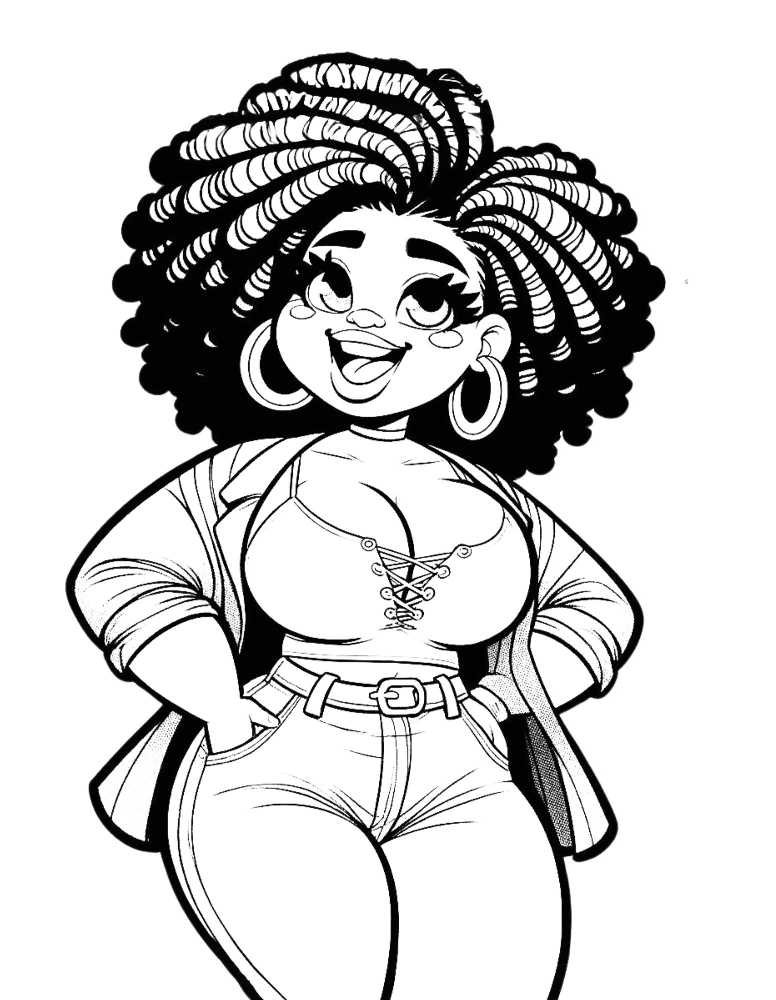 Curves And Colors A Melanated Cocoa Cuties Coloring Book For Plus Size Black Women