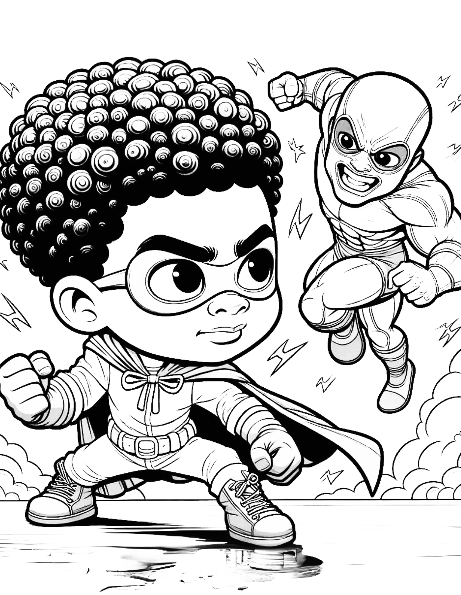 Melanated Cocoa Kings A Coloring Book For Little Black Boys