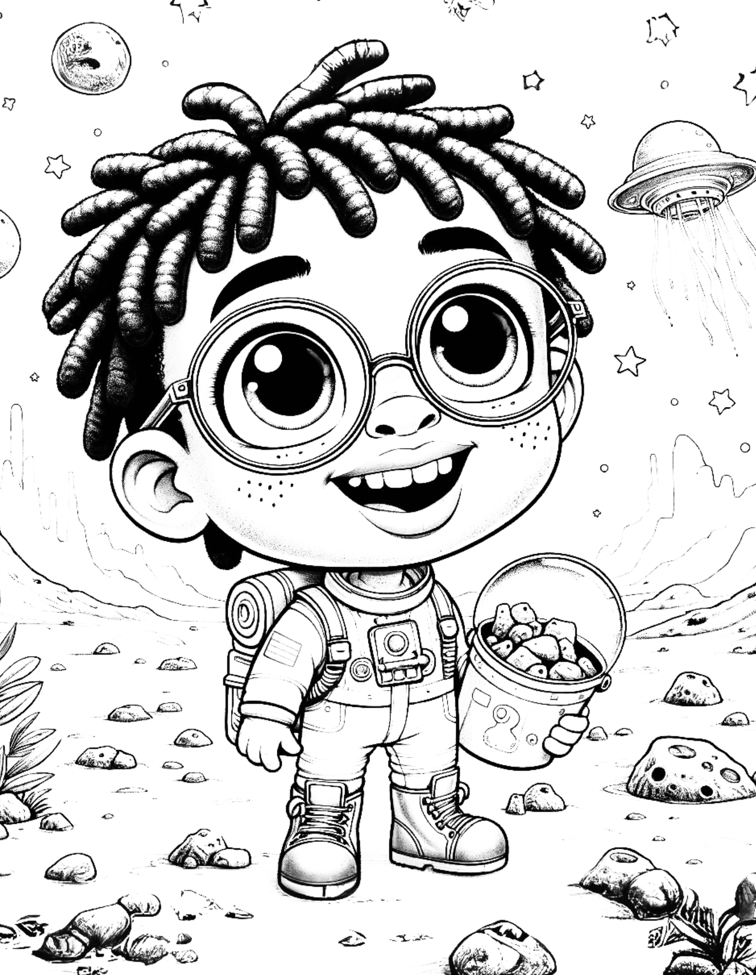 Melanated Cocoa Kings A Coloring Book For Little Black Boys