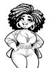 Curves And Colors A Melanated Cocoa Cuties Coloring Book For Plus Size Black Women