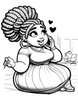 Curves And Colors A Melanated Cocoa Cuties Coloring Book For Plus Size Black Women