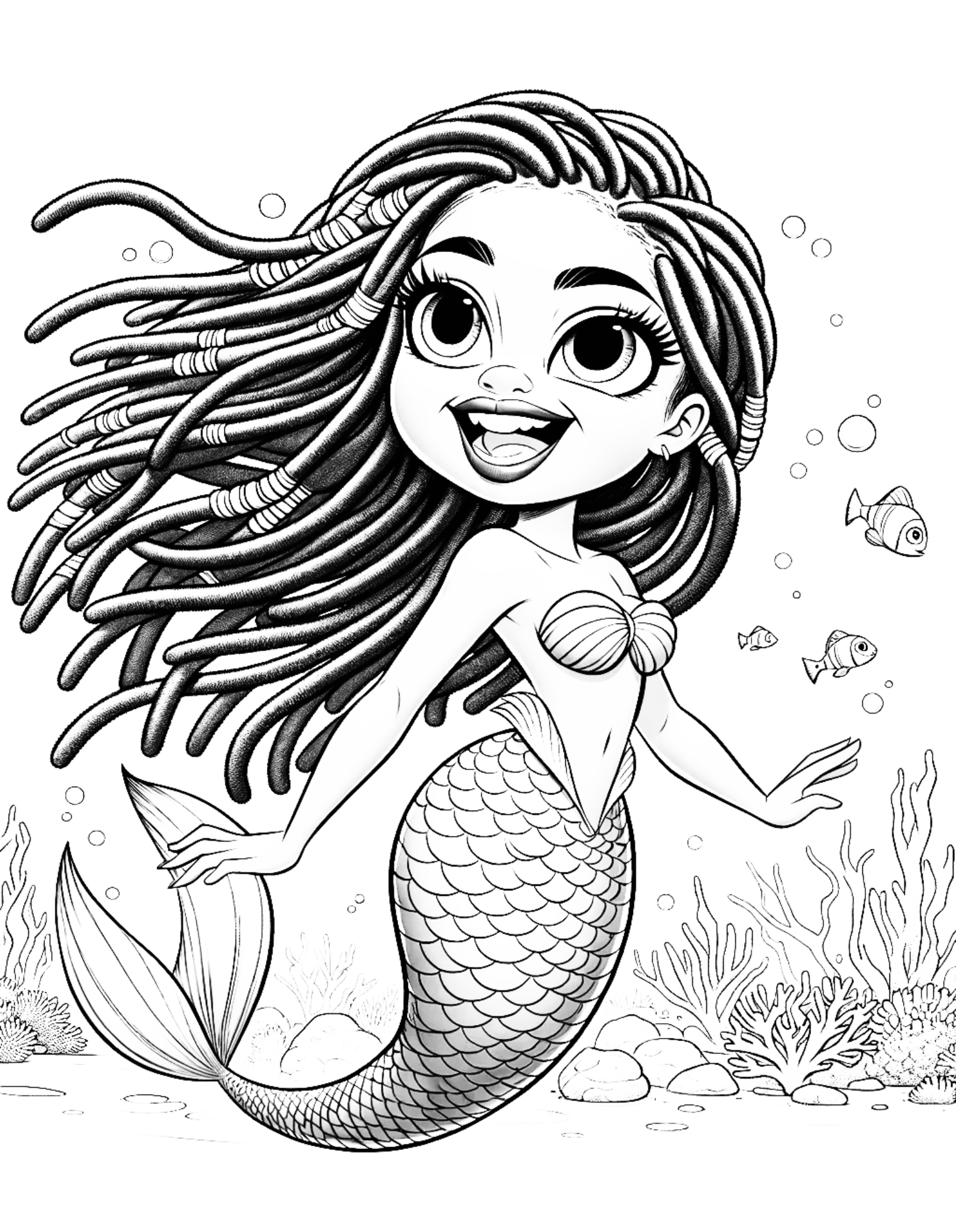 Cute Coral Cuties A Melanated Cocoa Cuties Coloring Book For Black Girls