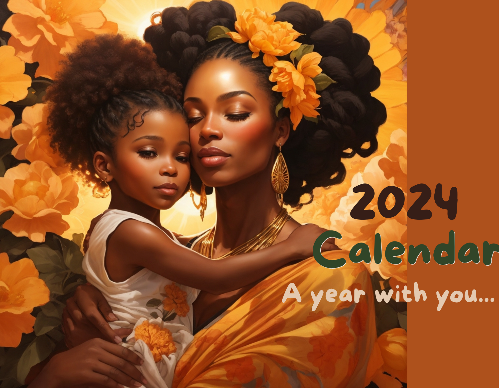 2024 Monthly Calendar For Black Women