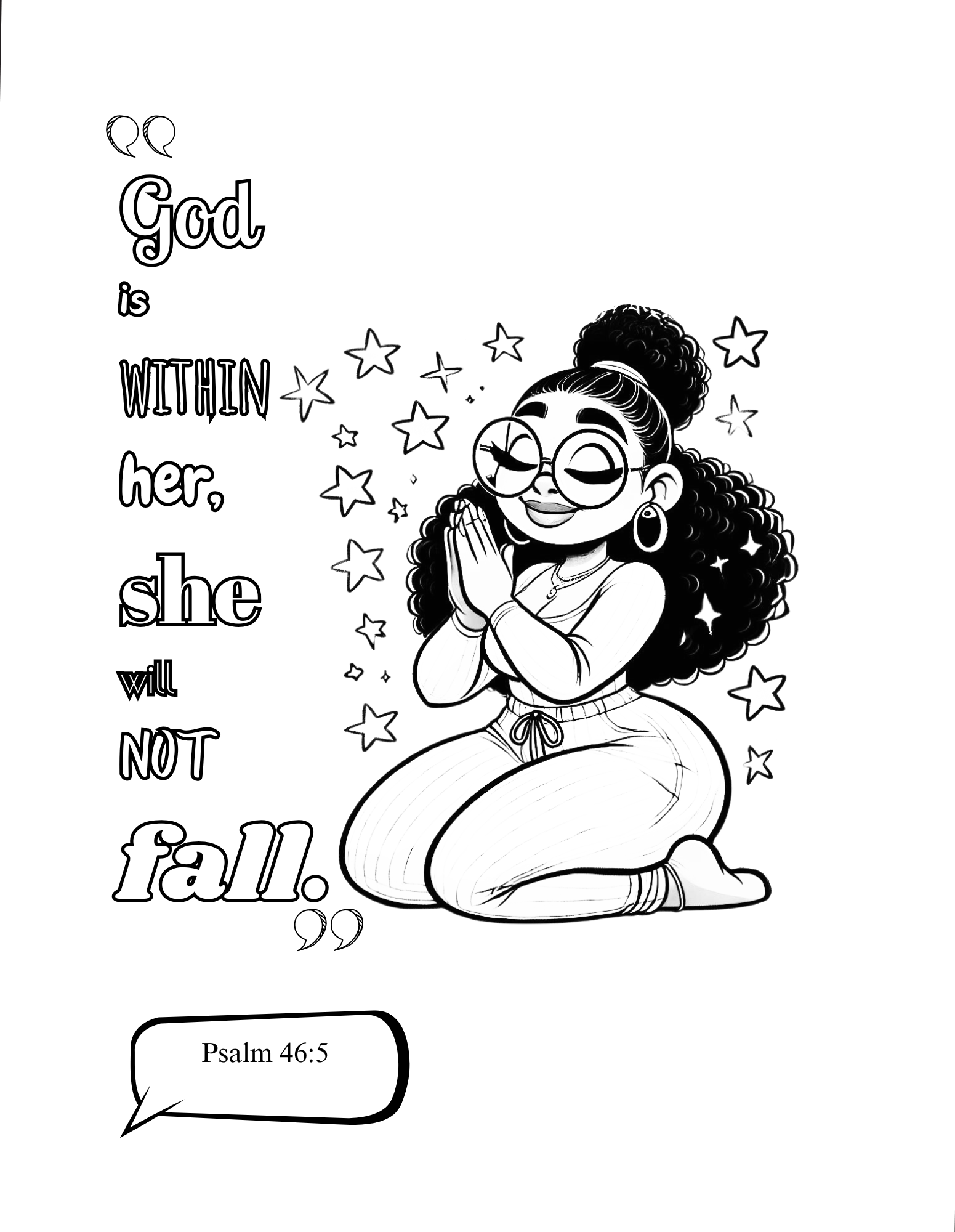 Pray & Prosper: A Melanated Cocoa Cuties Prayer Coloring Book For Black Girls